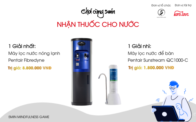 Chương trình nhận thuốc cho nước PR_Giới thiệu chơi cùng 5min nhận thuốc cho nước