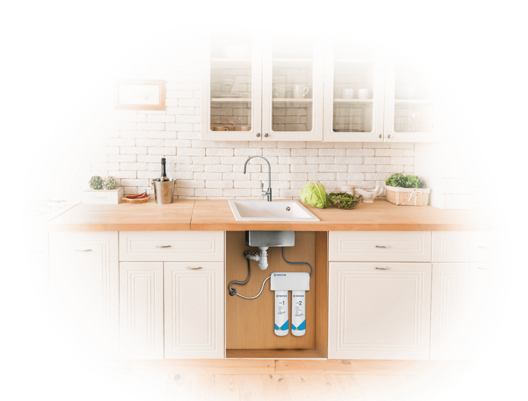 Mô phỏng lắp đặt thực tế máy lọc nước Pentair F2200