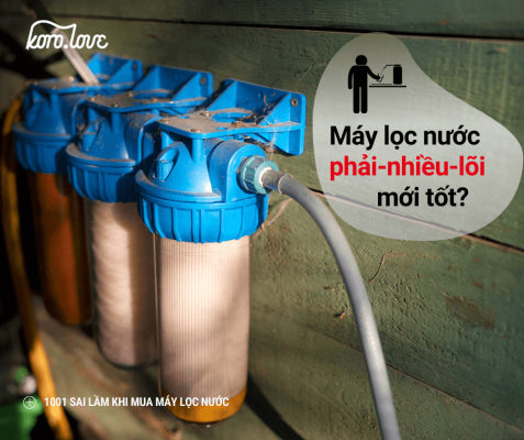 Máy Lọc Nước phải nhiều lõi mới tốt