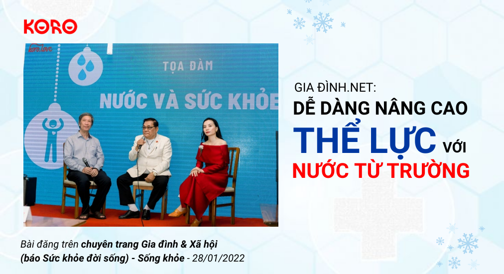 Gia dinh.net De dang nang cao the luc voi nuoc tu truong