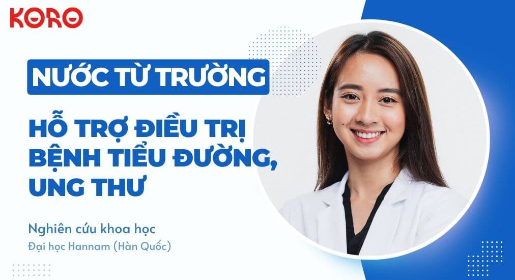 Nước từ trường hỗ trợ điều trị bệnh tiểu đường, ung thư