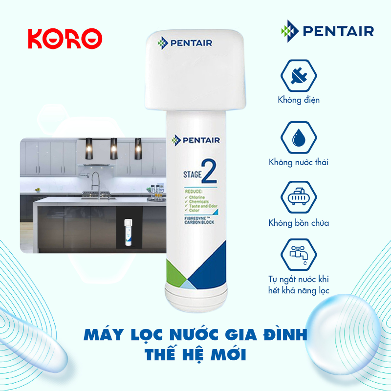 Máy Lọc Nước Pentair F2200-2 không vòi 16 May loc nuoc gia dinh the he moi