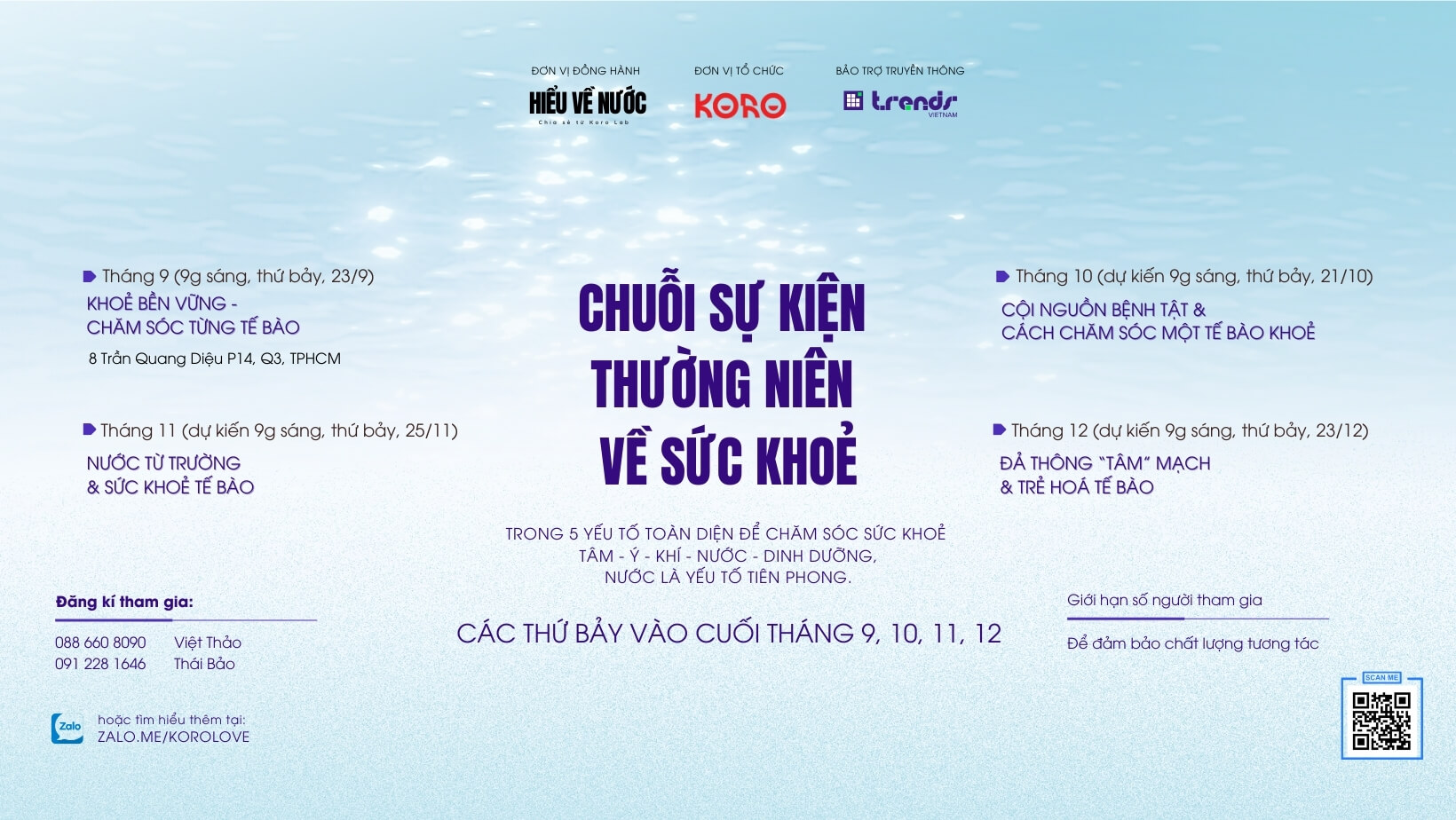 Chuỗi sự kiện thường niên về sức khoẻ của KORO trong năm 2023