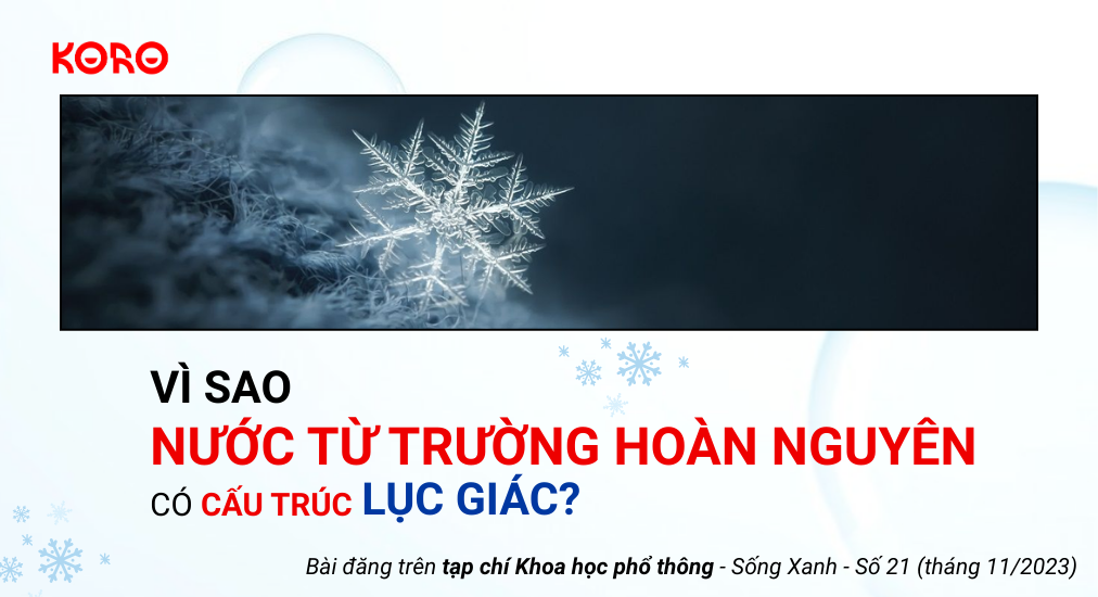 Vì sao nước từ trường hoàn nguyên có cấu trúc lục giác? 8 Vi sao nuoc tu truong hoan nguyen co cau truc luc giac 1